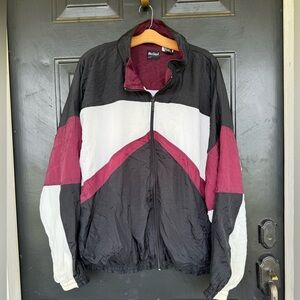 Vintage MacGregor Color Block Zip Front Wind Breaker Jacket XL